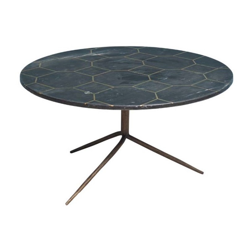 COFFEE TABLE METAL PRINT POLISHED CNCRT - CAFE, SIDE TABLES